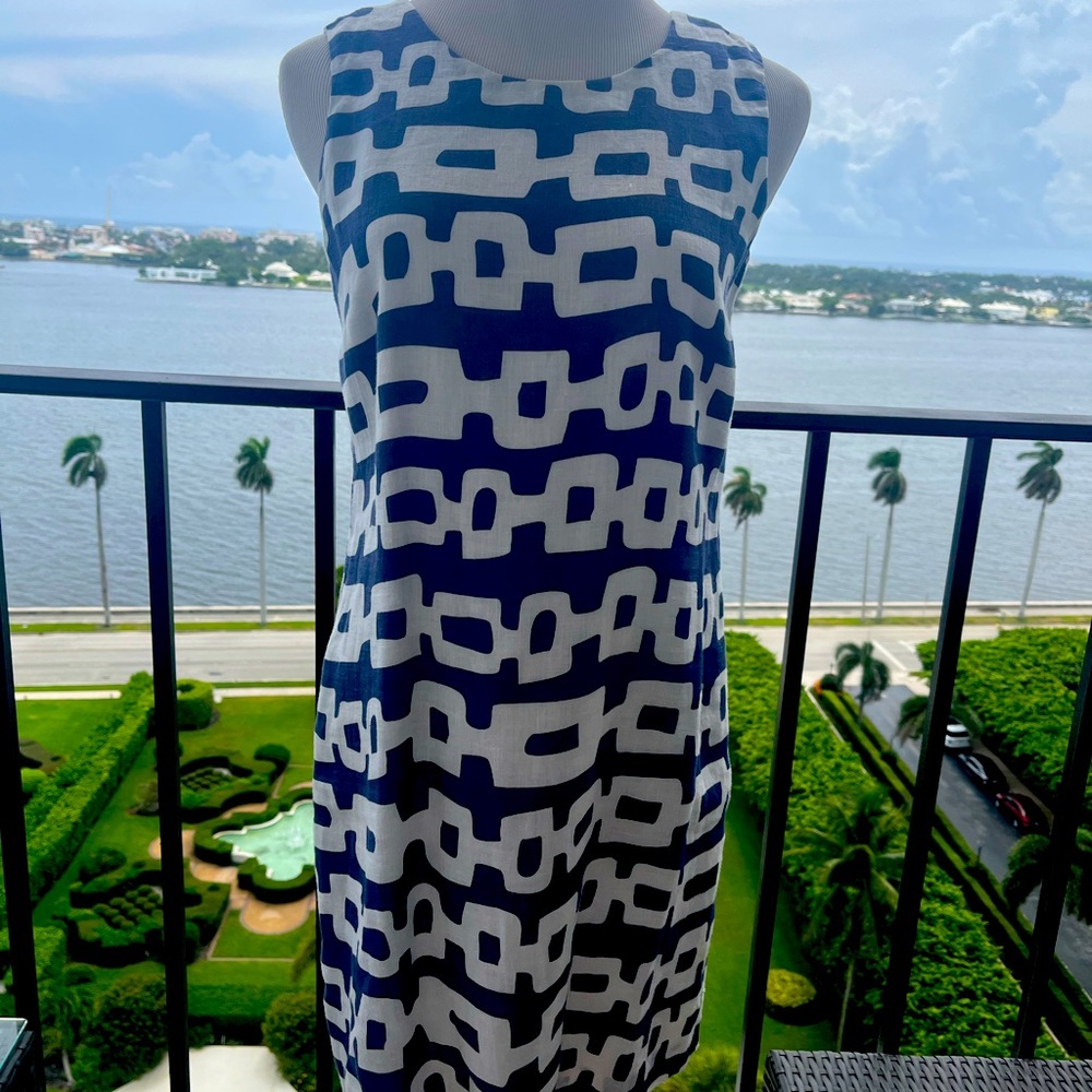 Island Company linen shift, dress size small sleeveless lined